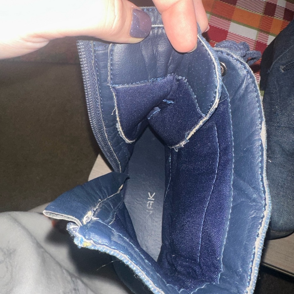 Women’s blue jeans color boots size 8 - Picture 4 of 7